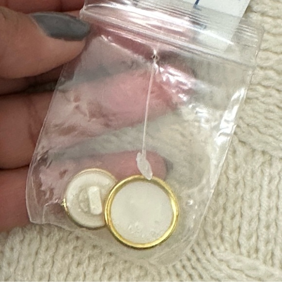 Vintage Woven Cardigan Sz L Quilted Knit Pearl Button Front Sweater Grannycore - Picture 14 of 14